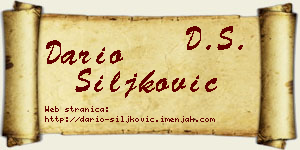 Dario Šiljković vizit kartica